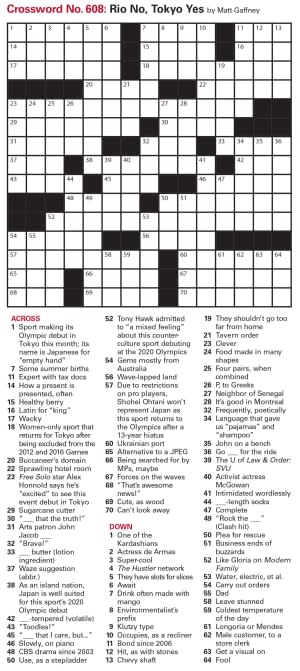 Puzzles Printable Crossword And Sudoku Issue July 23 21