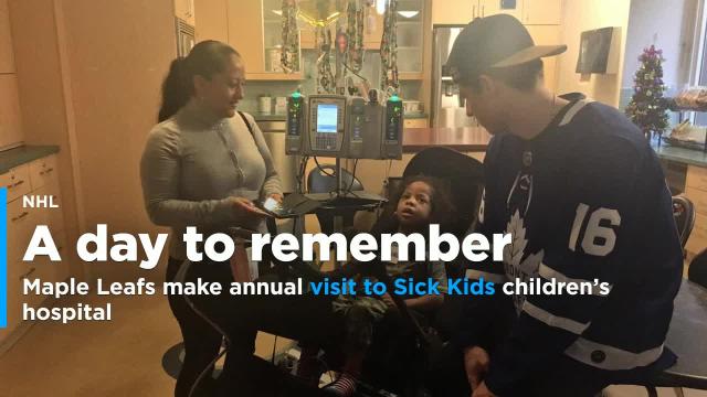 Maple Leafs make annual visit to The Hospital For Sick Children