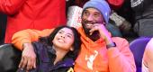 Kobe Bryant and daughter Gianna Bryant attend a basketball game in 2019. (Getty Images)