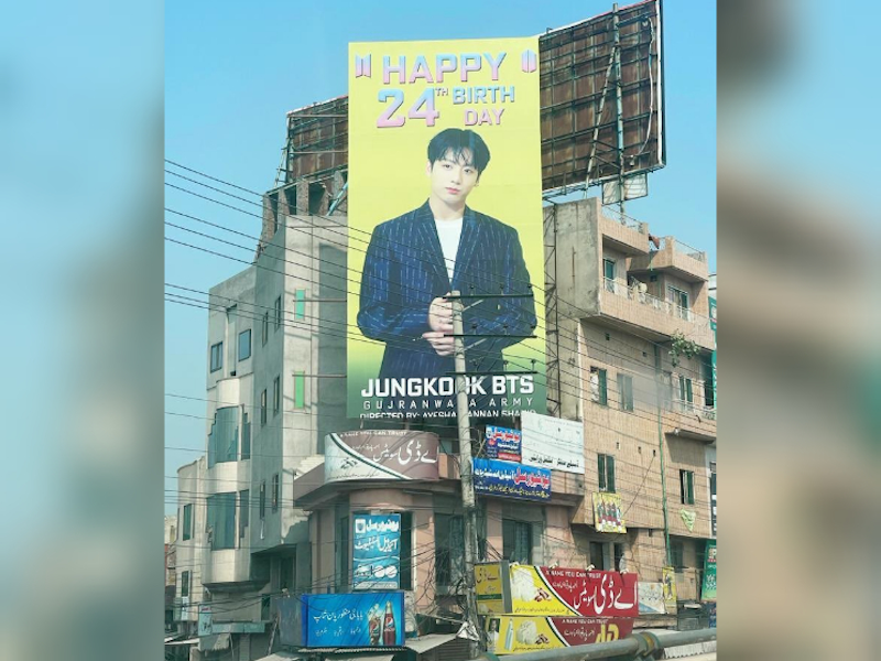 Pakistani politician orders removal of billboard advertising BTS 