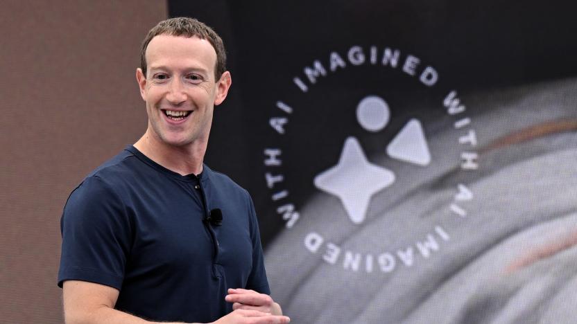 Meta founder and CEO Mark Zuckerberg speaks during Meta Connect event at Meta headquarters in Menlo Park, California on September 27, 2023. (Photo by JOSH EDELSON / AFP) (Photo by JOSH EDELSON/AFP via Getty Images)