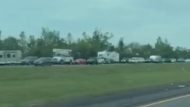 Texas Interstate Clogged With Traffic Amid Hurricane Delta Evacuations [Video]