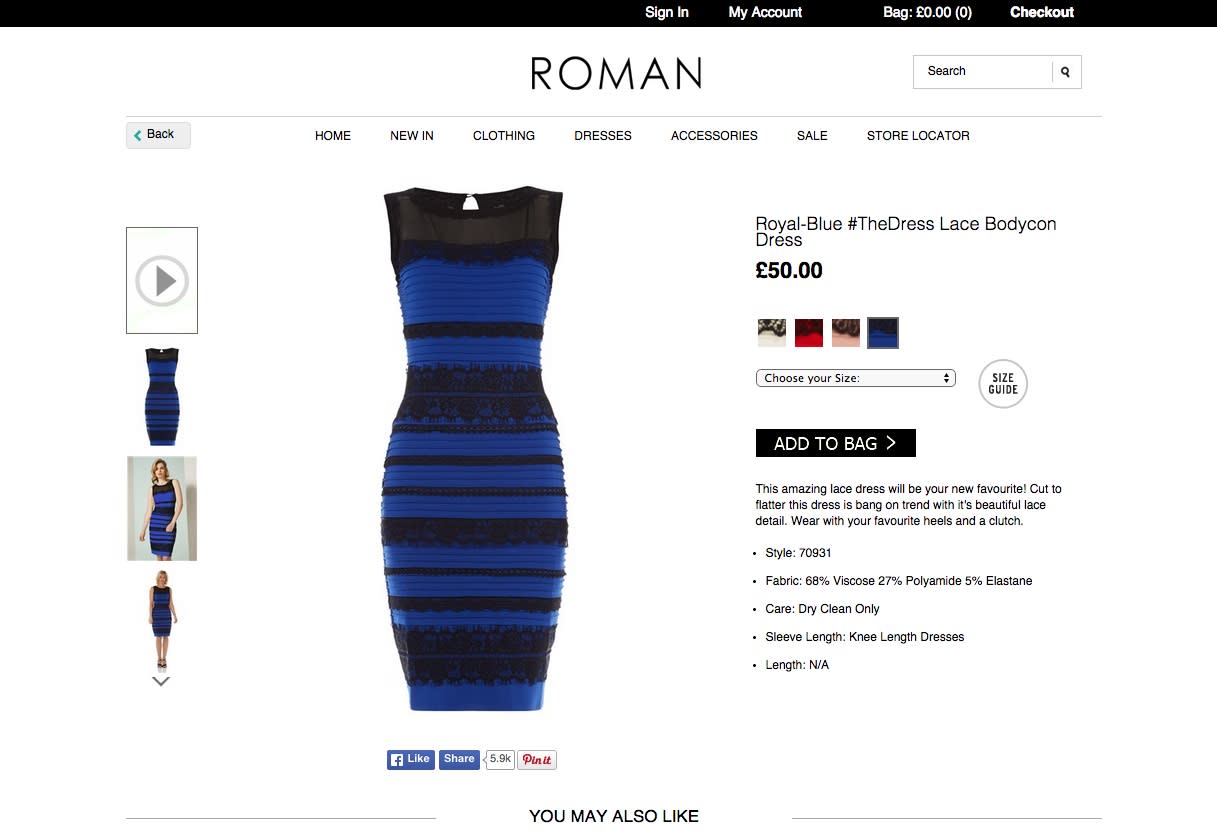 roman originals royal blue dress