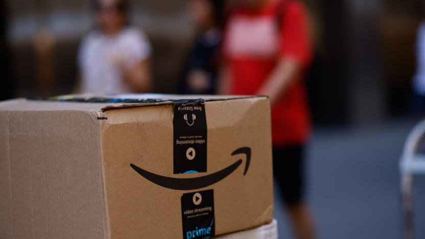 NEW YORK, NEW YORK - JULY 21: Amazon workers unloading boxes from a truck in Manhattan on July 21, 2023 in New York City. The company will find recyclable alternatives to reemplazed the use of plastic padded bags for parcel shipments in order to impact on the environment, particularly the oceans. (Photo by Kena Betancur/VIEWpress)