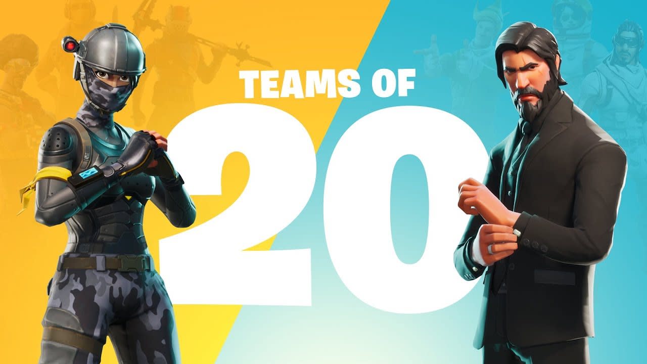 ‘Fortnite’ 1.48 (3.2) Update Adds Teams Of 20 & New Skin ... - 1280 x 720 jpeg 82kB