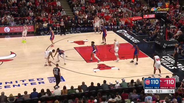 DeMar DeRozan with an and one vs the Detroit Pistons