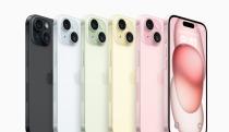 the iPhone 15 in five colors