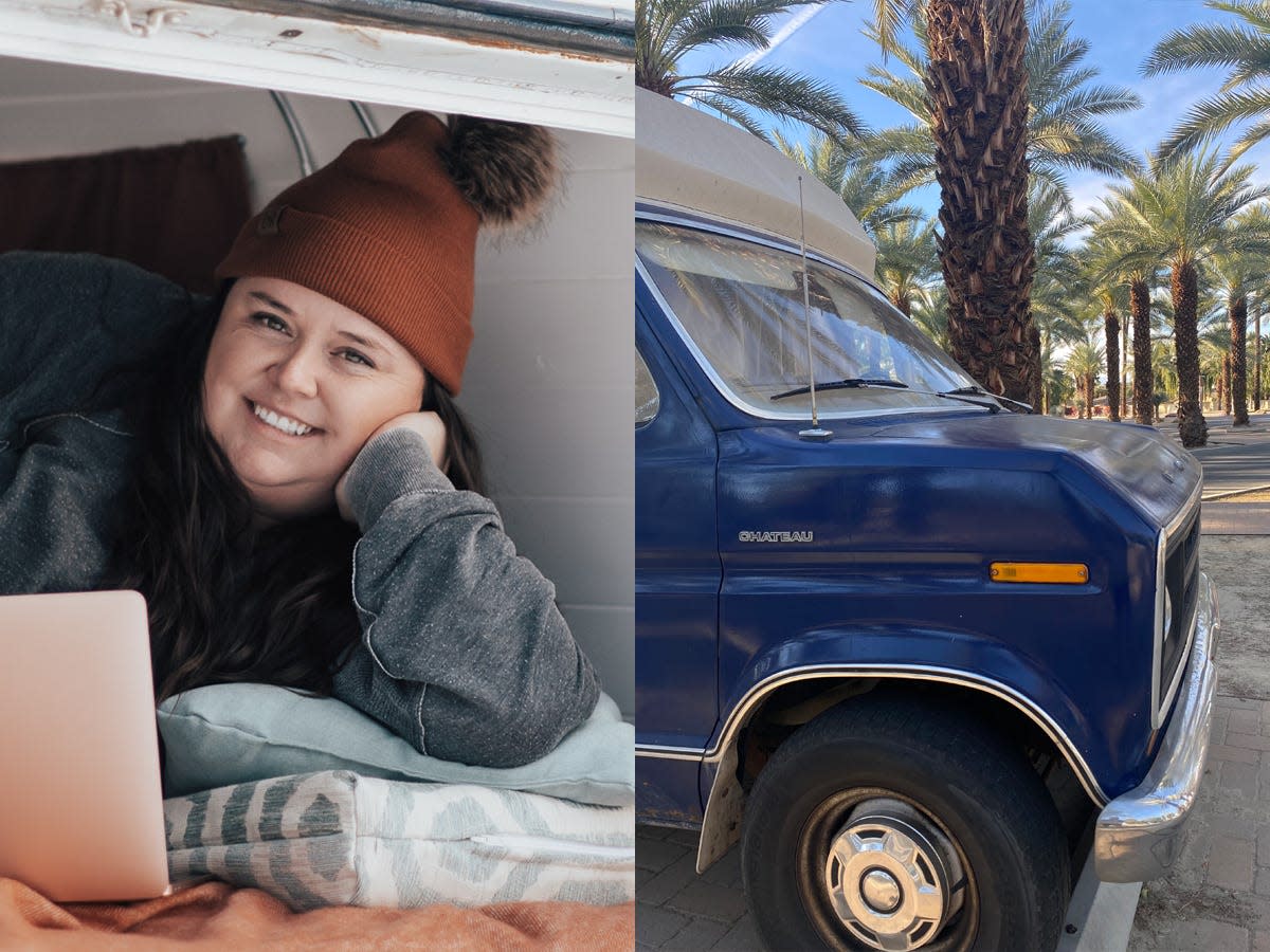 I'm a solo female van lifer. Here's how I spent $730 in a week on the road.