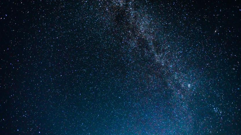 Night Sky with Stars and Milky Way Universe