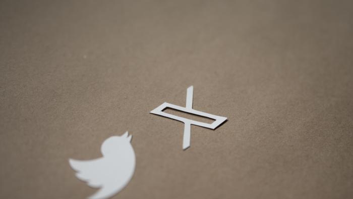 A Twitter Logo and an X logo.