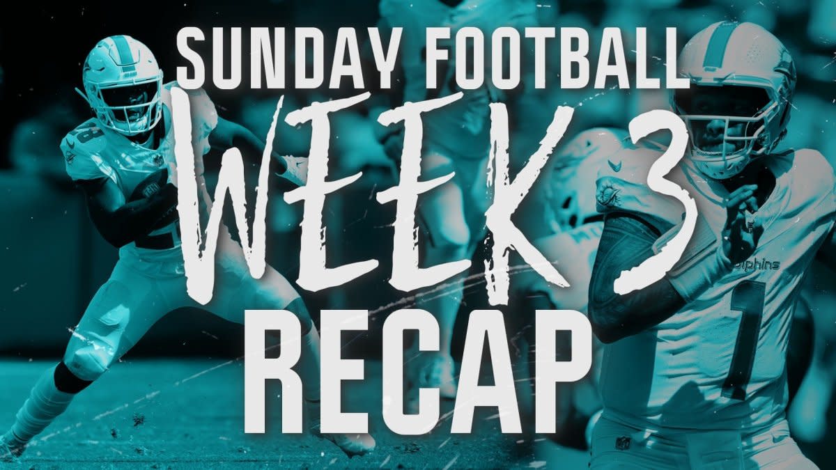 Recap of Week 3 football Sunday in the 2023 NFL season