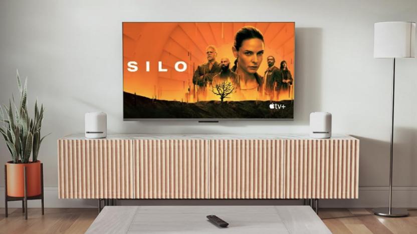 A TV showing Silo.