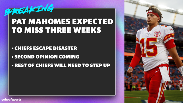 Patrick Mahomes to miss time with knee injury