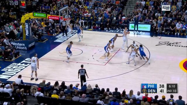 Bruce Brown with a dunk vs the Philadelphia 76ers