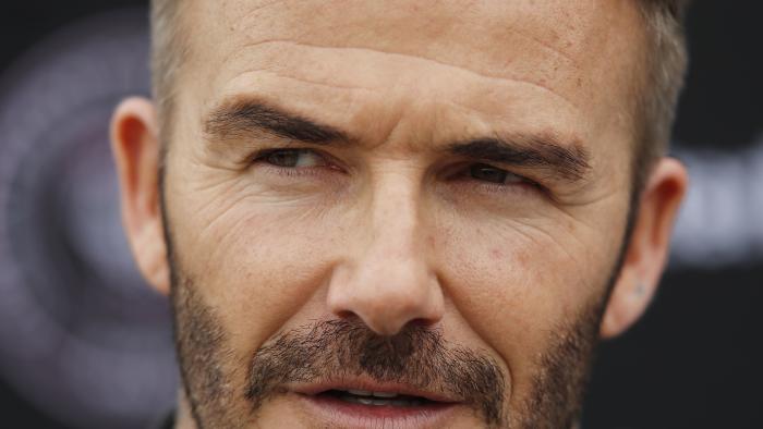 FORT LAUDERDALE, FLORIDA - FEBRUARY 25:  Owner and President of Soccer Operations David Beckham addresses the media ahead of Inter Miami CF's inaugural match on March 1st against LAFC, during media availability at Inter Miami CF Stadium on February 25, 2020 in Fort Lauderdale, Florida. (Photo by Michael Reaves/Getty Images)