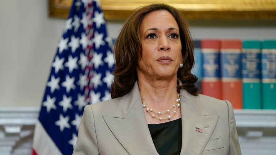 Harris breaks 50-50 deadlock to advance landmark climate, tax, health bill