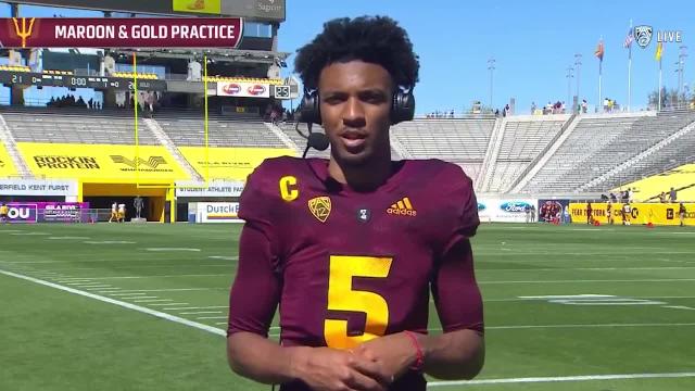 Arizona State's Jayden Daniels discusses personal and team goals with Pac-12 Network