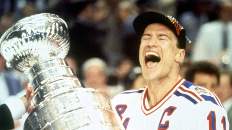 Getty Images - 2002 Season: Mark Messier 1993-94 Stanley Cup Celebration.  (Photo by Bruce Bennett Studios via Getty Images Studios/Getty Images)