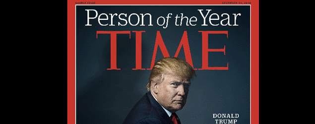 The cover of Time Magazine's 2016 "Person of the Year." (AFP)