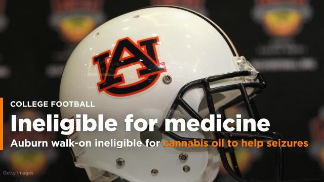 NCAA rules Auburn walk-on ineligible for taking cannabis oil to help with seizures