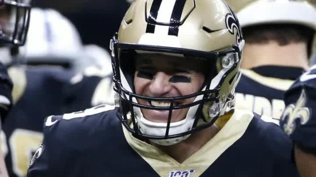 Brees has a memorable night en route to two records