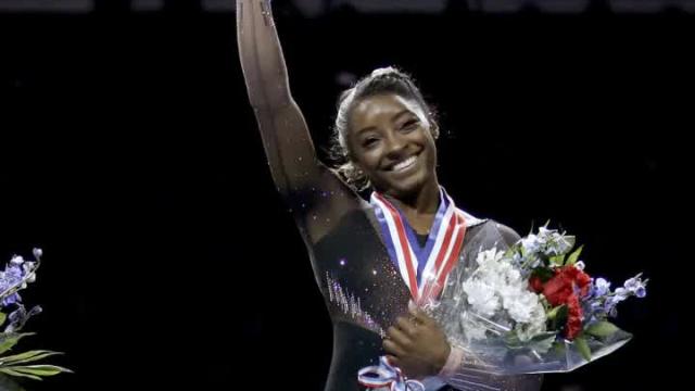 Simone Biles lands triple double, takes home sixth U.S. Gymnastics Championship gold