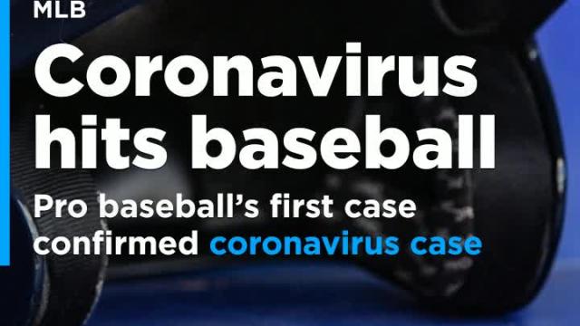 MLB's first confirmed coronavirus case