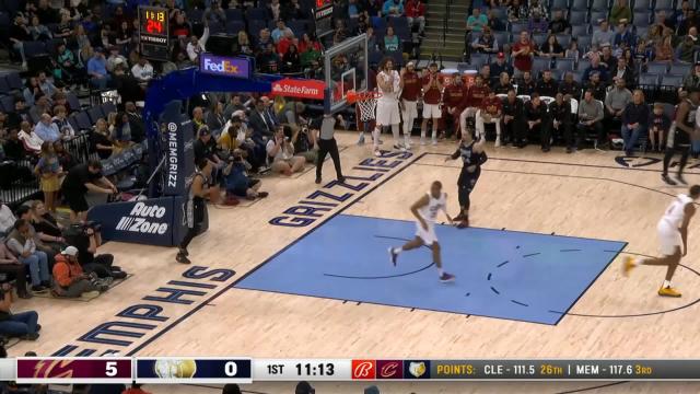 Isaac Okoro with a dunk vs the Memphis Grizzlies