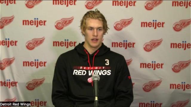 How Simon Edvinsson plans to putt-putt his way into Detroit Red Wings lineup
