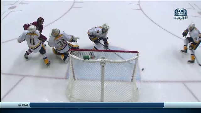 Viktor Stalberg pulls puck off goal line