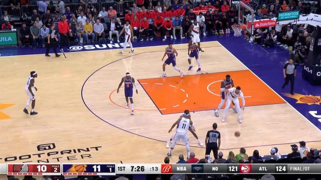 Jusuf Nurkic with a 2-pointer vs the Phoenix Suns