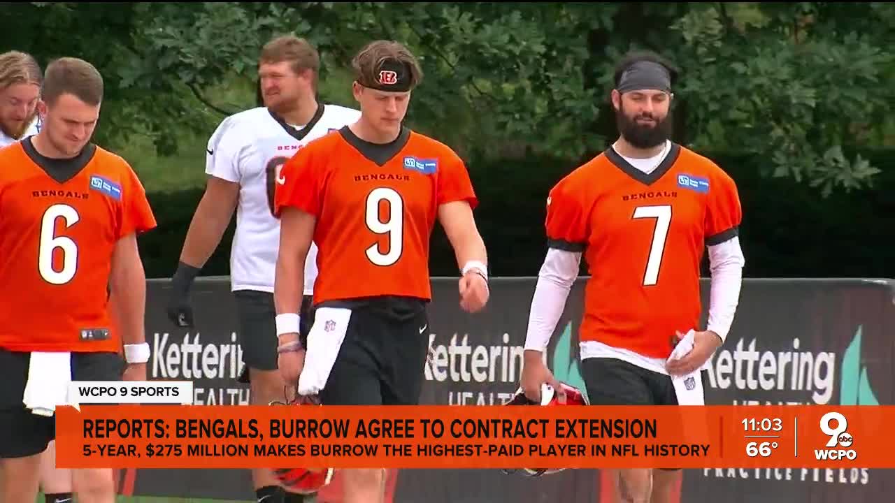 Bengals QB Joe Burrow becomes NFL's highest-paid player with $275 million  deal, AP source says