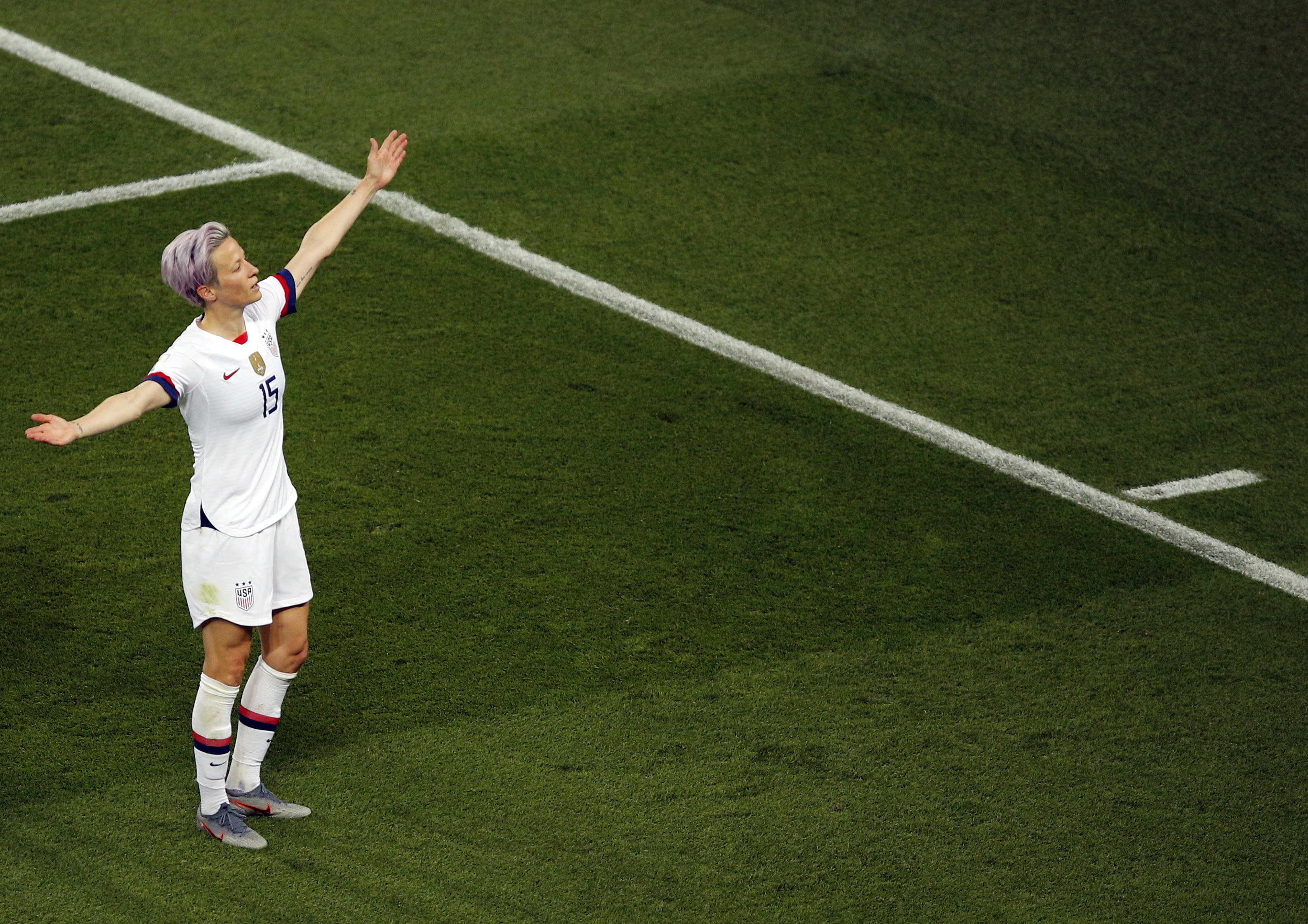 Megan Rapinoe is being, well, Megan Rapinoe at the World Cup