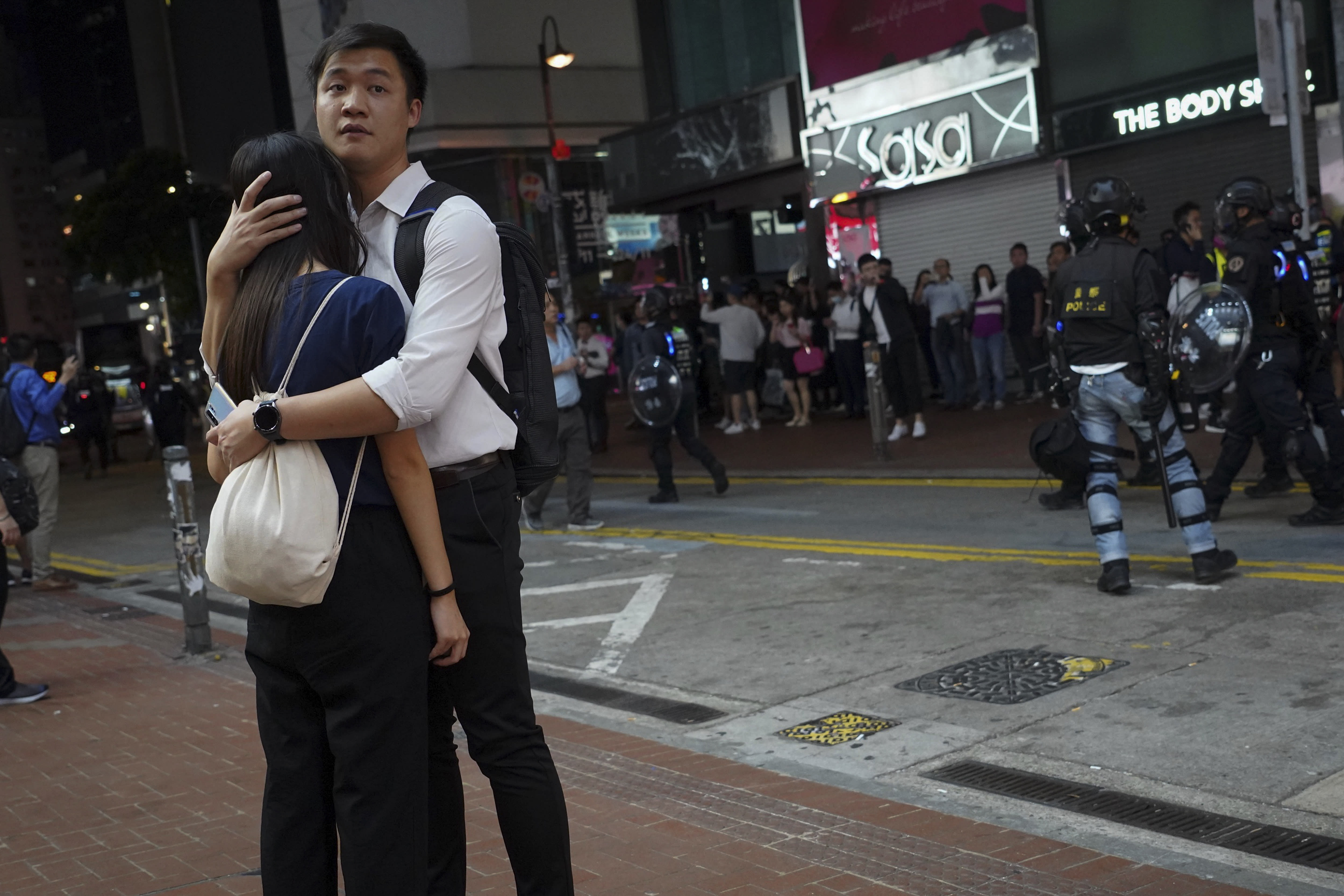 Tear Gas And Fires Hong Kong Protests From Morning To Night