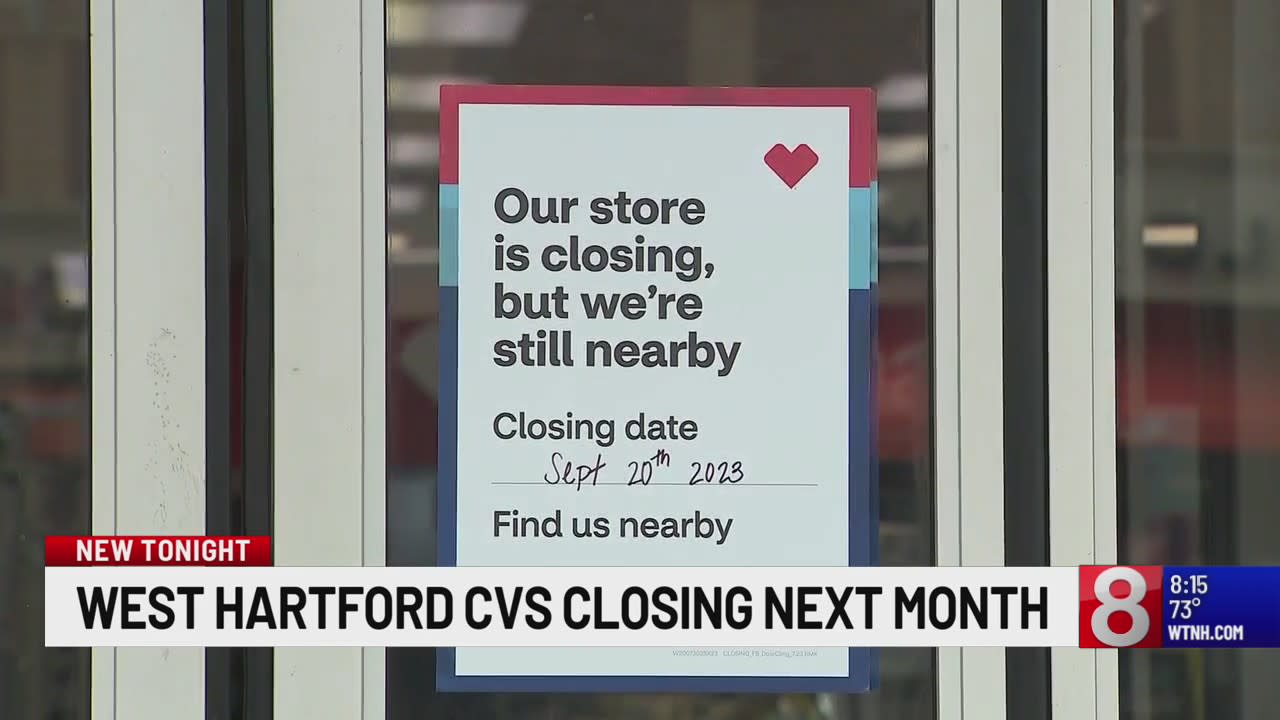 West Hartford CVS Pharmacy closing in September