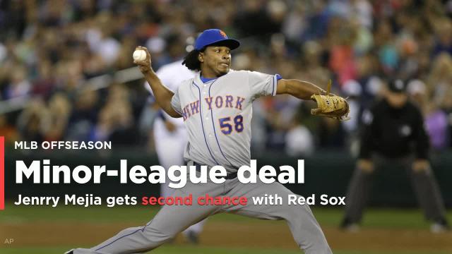 Jenrry Mejia, previously banned for life by MLB, gets second chance with Boston