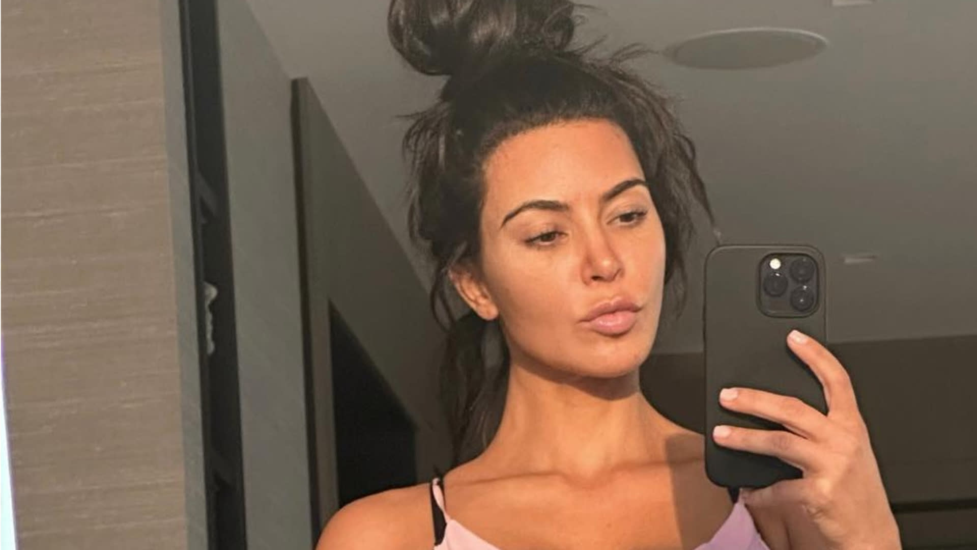 Kim Kardashian Reacts After TikToker Claims SKIMS Shapewear Saved Her Life