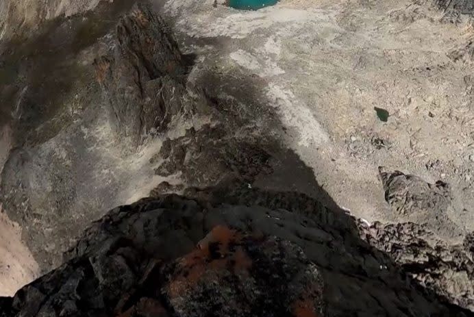 Man films ‘intense’ leap from second-highest mountain in Africa