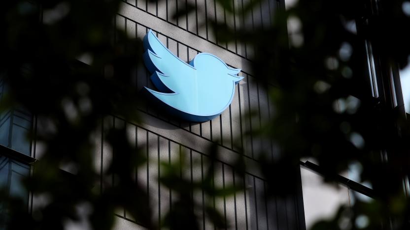 SAN FRANCISCO, CALIFORNIA - OCTOBER 2: The Twitter logo is posted on the exterior of Twitter headquarters on October 28, 2022 in San Francisco, California. Elon Musk closed the deal to purchase social media platform Twitter for $44 billion and has already fired several top executives. (Photo by Justin Sullivan/Getty Images)