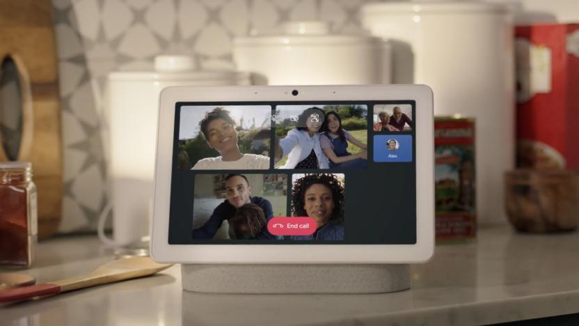 Google Nest group video call