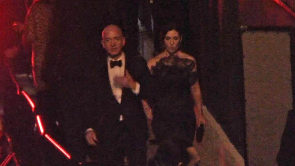 Jeff Bezos Hits the Town with Mystery Woman for Oscars After-Parties