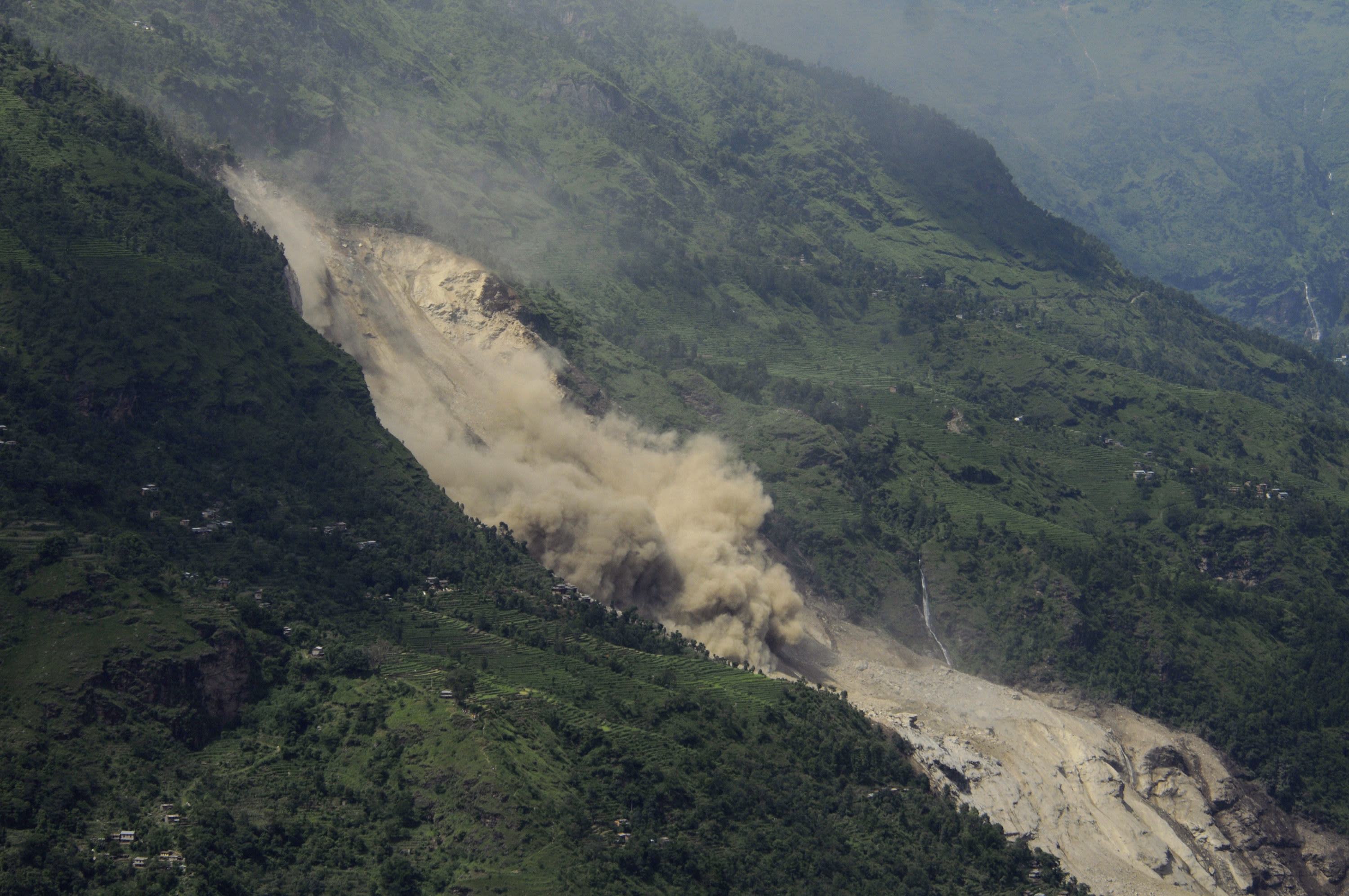 Landslide In Northern Nepal