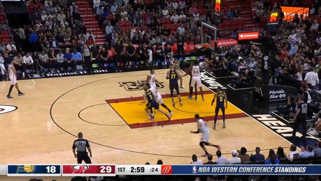 Haywood Highsmith with a dunk vs the Indiana Pacers