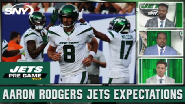 Steve Gelbs, Bart Scott, Willie Colon, and Connor Rogers discuss their Jets  expectations for Aaron Rodgers this season