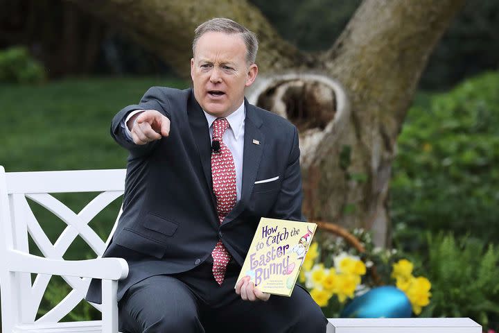 8 clarifications Sean Spicer would like to make from his Easter children&apos;s book reading