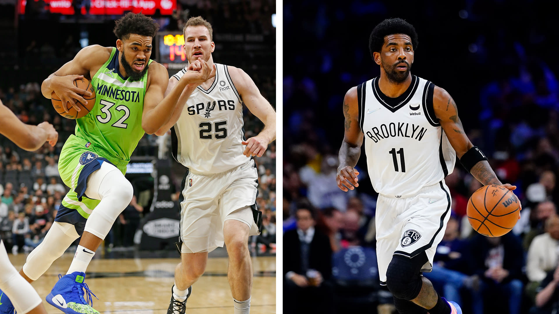 Timberwolves 149-139 Spurs: Karl Anthony Towns scored a NBA season