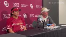 OU softball coach Patty Gasso talks about Sooners' loss in Game 2 of Bedlam