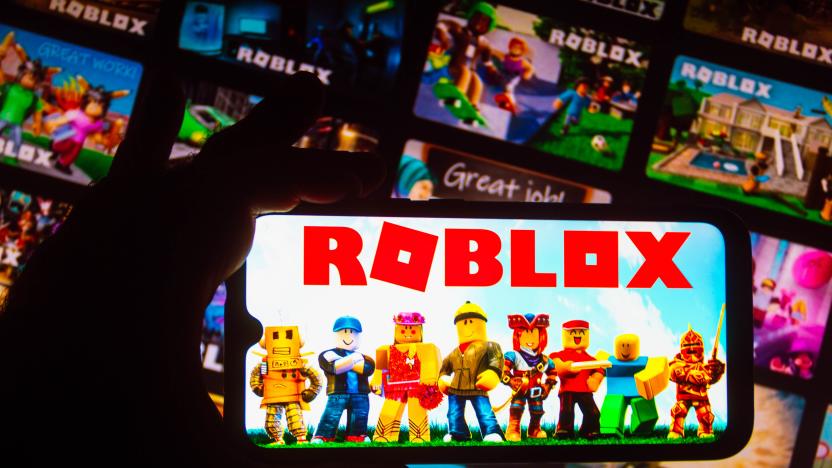 BRAZIL - 2021/10/06: In this photo illustration the Roblox logo seen displayed on a smartphone. (Photo Illustration by Rafael Henrique/SOPA Images/LightRocket via Getty Images)