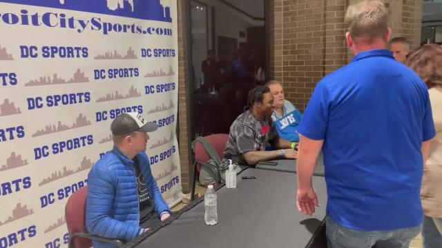Detroit Lions RB Jamaal Williams' autograph signing