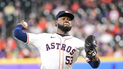 Getty Images - HOUSTON, TEXAS - MAY 21: Cristian Javier #53 of the Houston Astros pitches against the Los Angeles Angels at Minute Maid Park on May 21, 2024 in Houston, Texas. (Photo by Logan Riely/Getty Images)